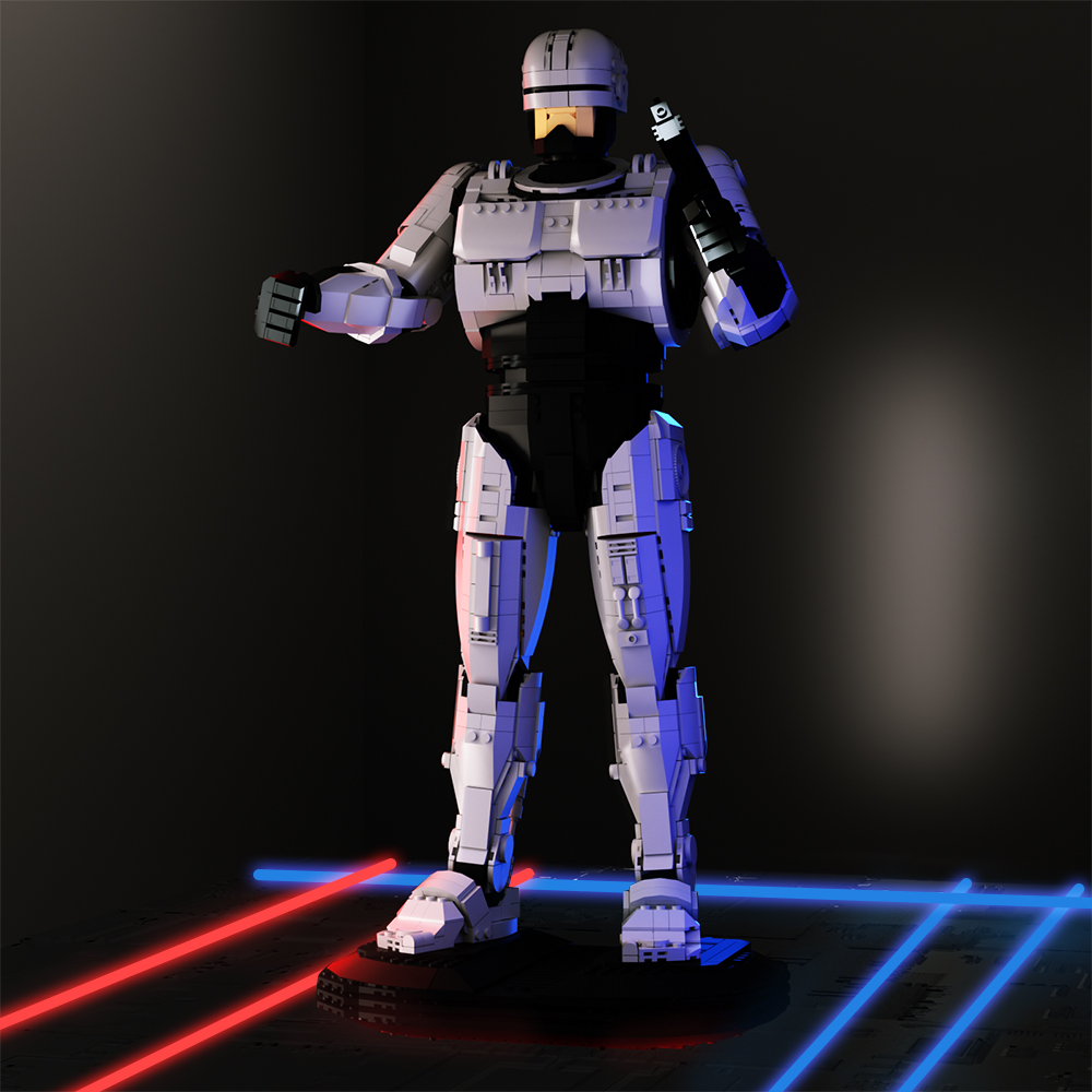 Model Kit Robocop - Klocki do budowania robotów MOC RoboCoped