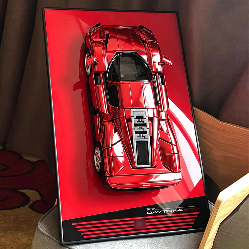 Model Kit Ferrari - Ścienny stojak na ramę do ekspozycji