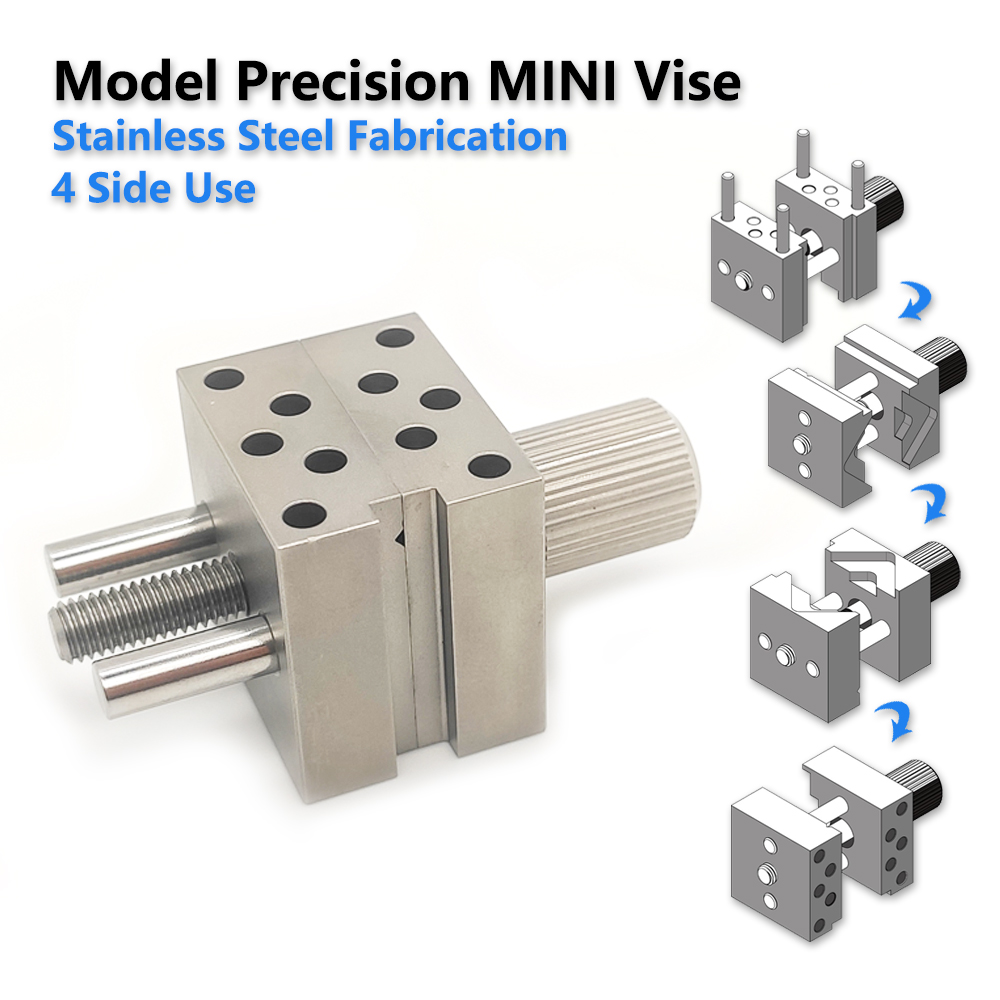 Model Kit Vise - Precyzyjne małe imadło ze stali nierdzewnej