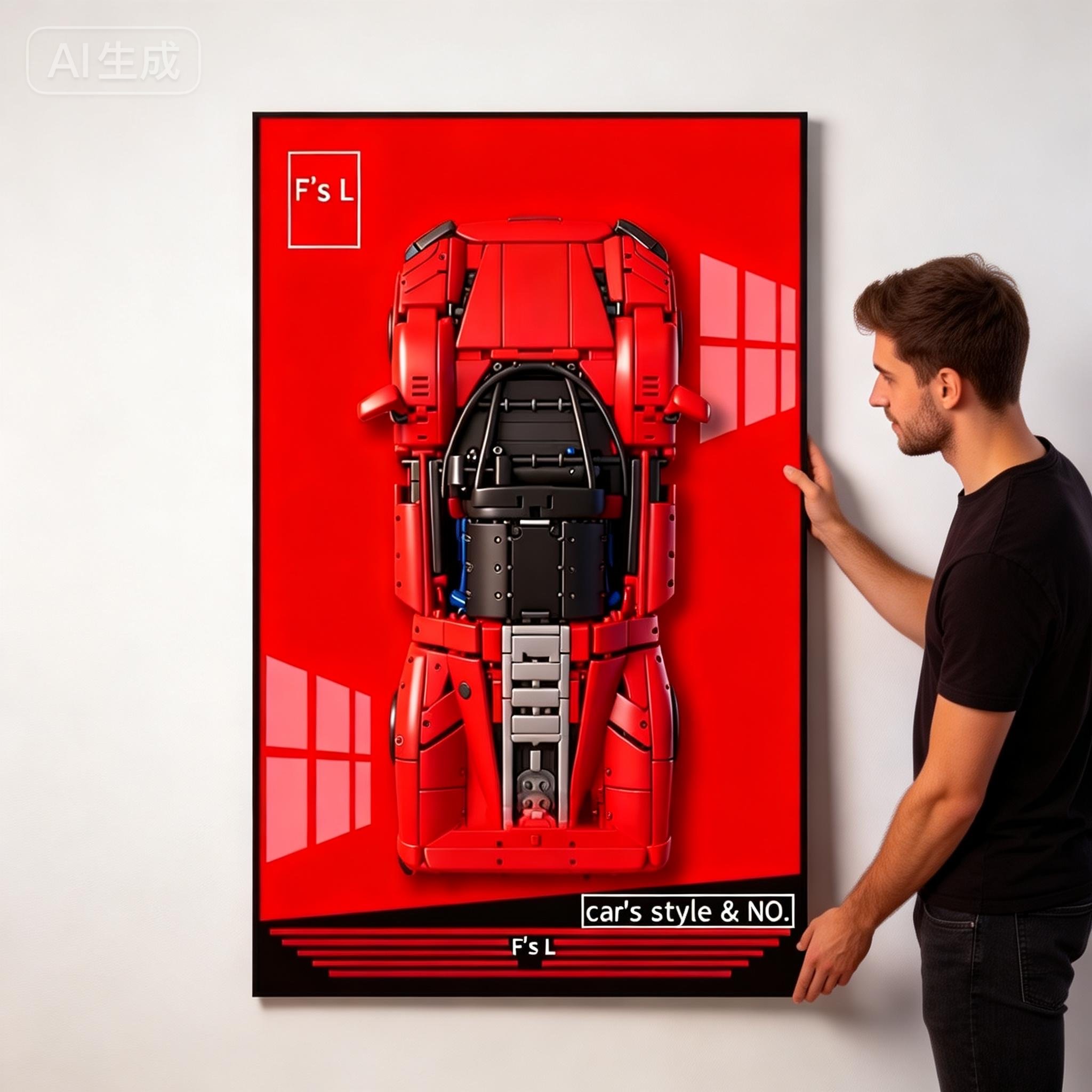 Model Kit Ferrari - Nowa tablica ekspozycyjna na zdjęcia, odpowiednia