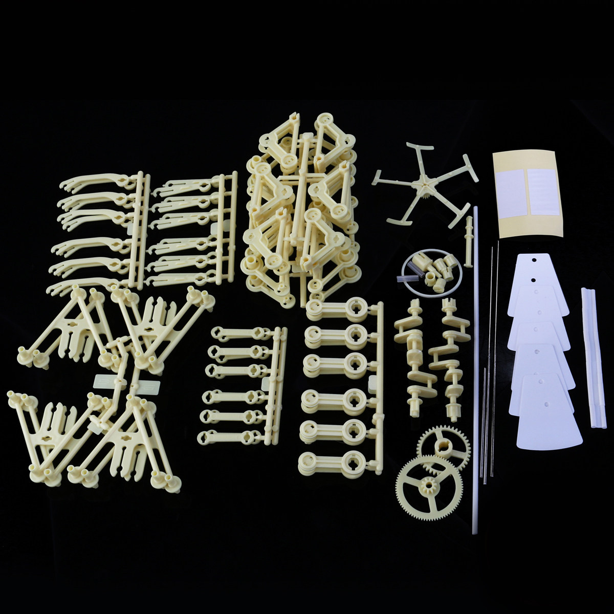 Model Kit Robot - Mini Robot Strandbeest Zasilany Wiatrem, Zestaw