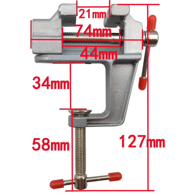 Aluminiowy mini zacisk stołowy – Model Kit Vise recenzja i cena