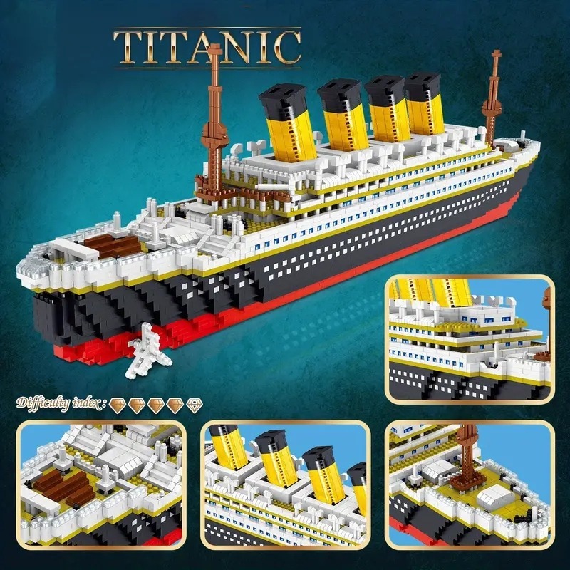 Titanic Micro klocki DIY zmont – Model Kit Titanic recenzja i cena