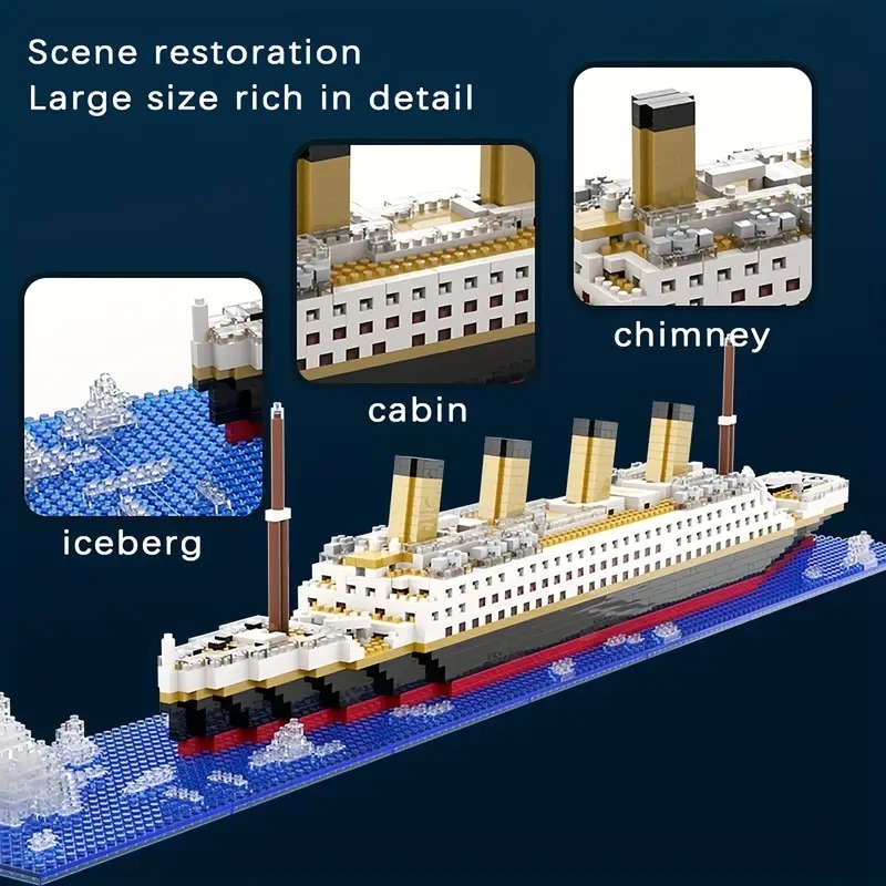 Titanic Micro klocki DIY zmont – Model Kit Titanic recenzja i cena